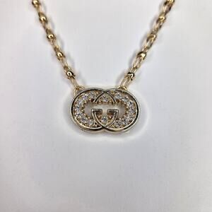 Idlewild Jewelry Co Couture Authentic Gucci Vintage Sew-On Button Necklace NEW